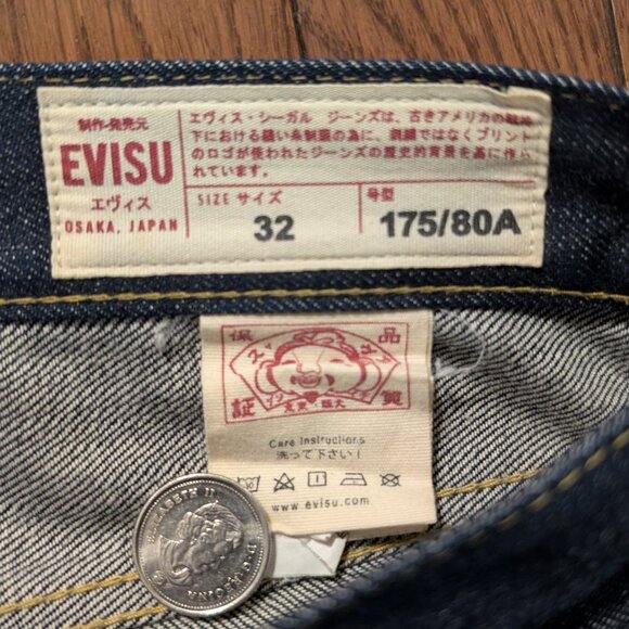 Evisu Heritage Denim No. 2 Selvedge Jeans Lot 2017 Made in Japan - Size 32 - Picture 8 of 11